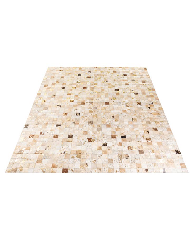 Detail image of  8' 1 x 9' 8 Cowhide Stocks Rug