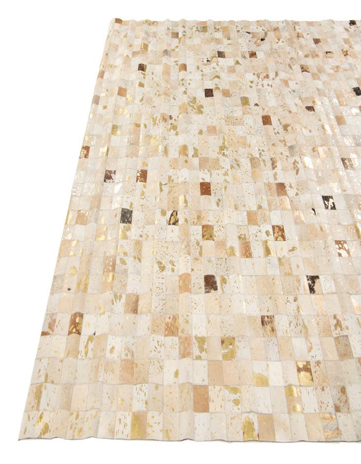 Detail image of  8' 1 x 9' 8 Cowhide Stocks Rug