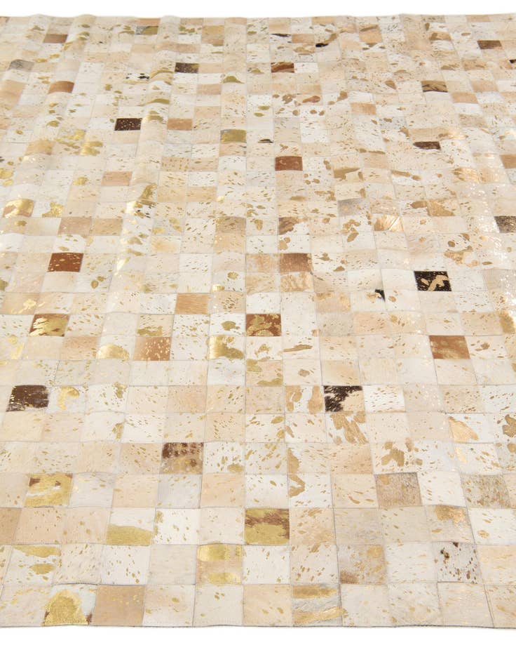 Detail image of  8' 1 x 9' 8 Cowhide Stocks Rug