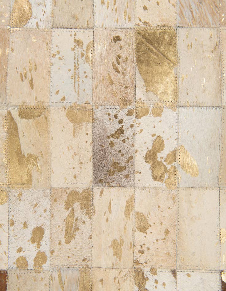 Detail image of  8' 1 x 9' 8 Cowhide Stocks Rug