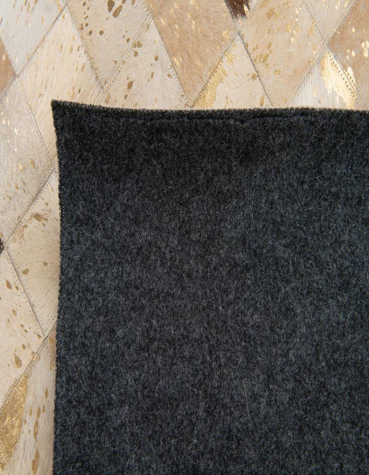 Detail image of  8' 1 x 9' 8 Cowhide Stocks Rug