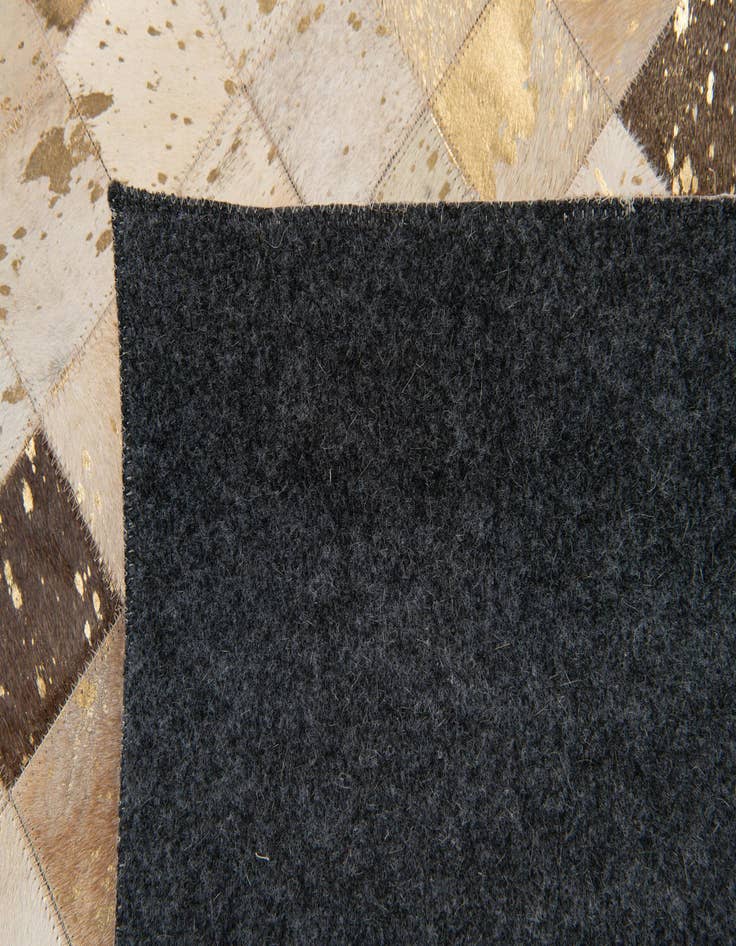 Detail image of  7' 10 x 9' 9 Cowhide Stocks Rug