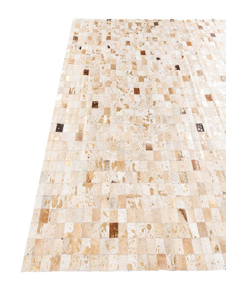 Detail image of  8' x 9' 9 Cowhide Stocks Rug