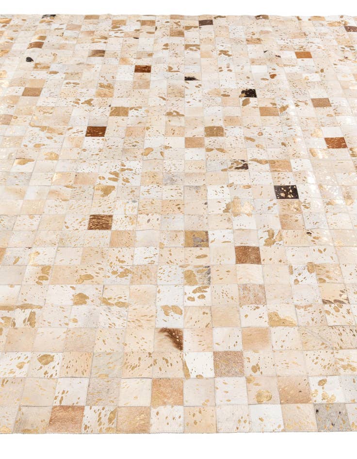 Detail image of  8' x 9' 9 Cowhide Stocks Rug