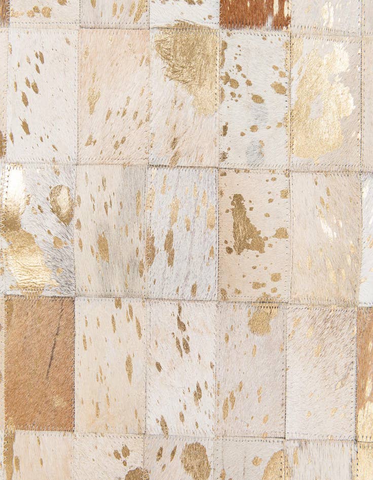 Detail image of  8' x 9' 9 Cowhide Stocks Rug