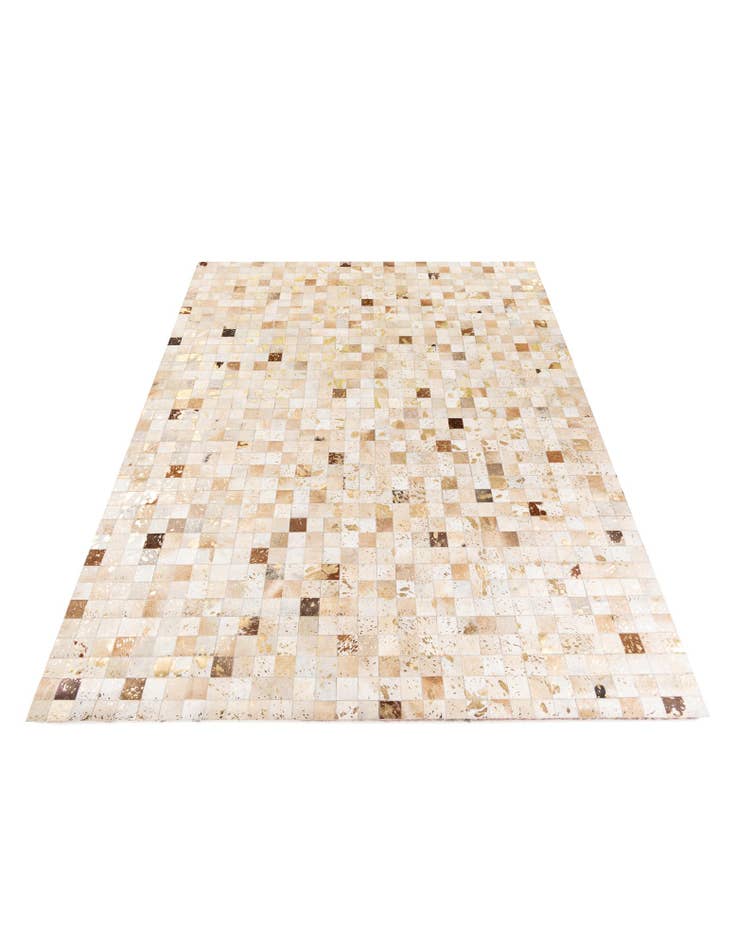Detail image of  7' 10 x 9' 9 Cowhide Stocks Rug