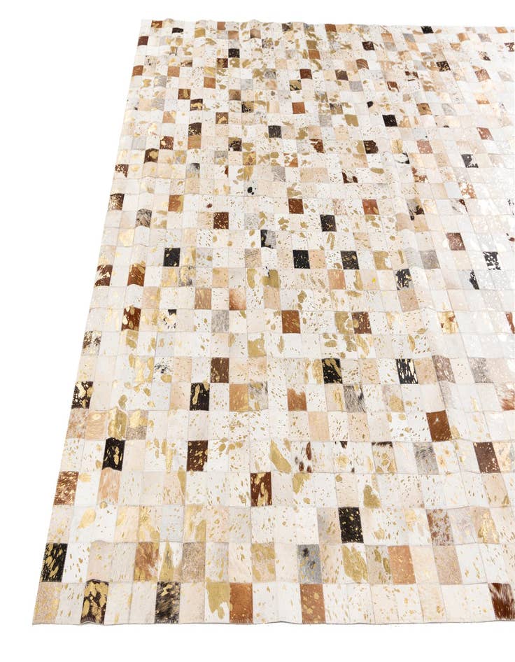 Detail image of  7' 6 x 9' 10 Cowhide Stocks Rug