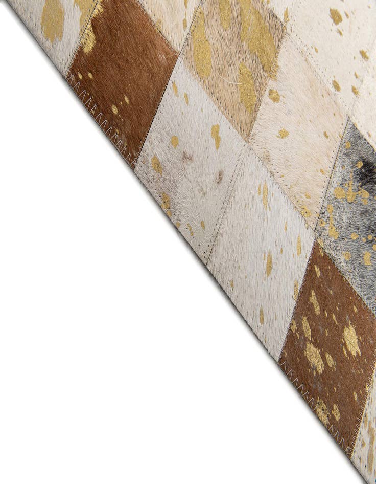 Detail image of  7' 6 x 9' 10 Cowhide Stocks Rug