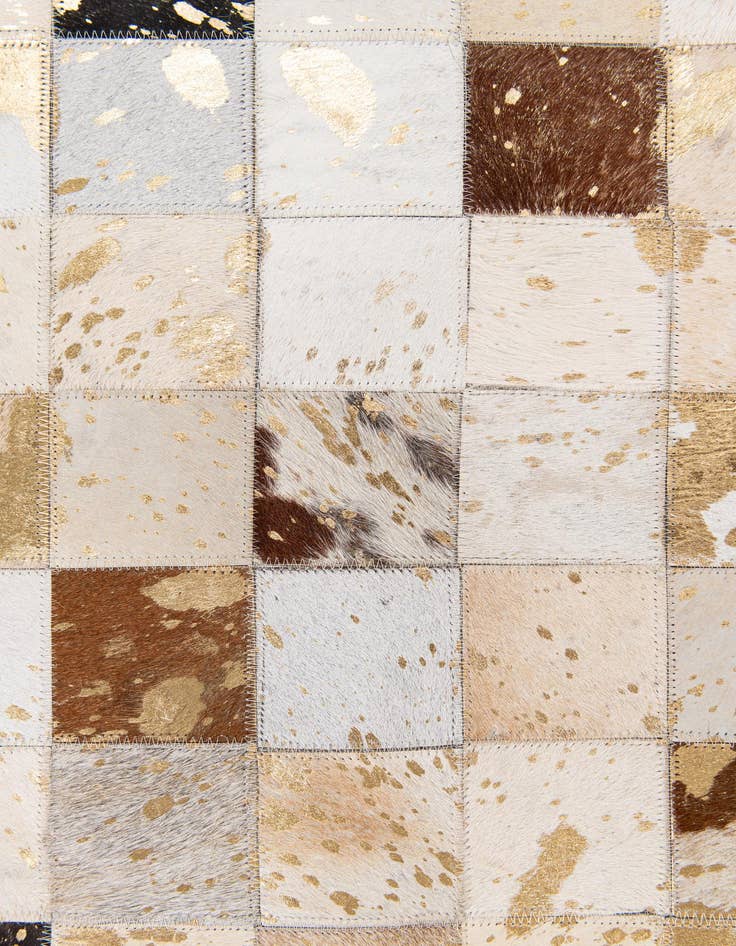 Detail image of  7' 6 x 9' 10 Cowhide Stocks Rug