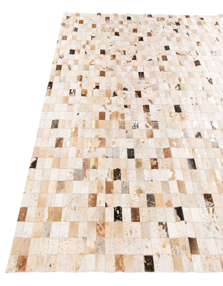 Detail image of  8' 1 x 9' 9 Cowhide Stocks Rug