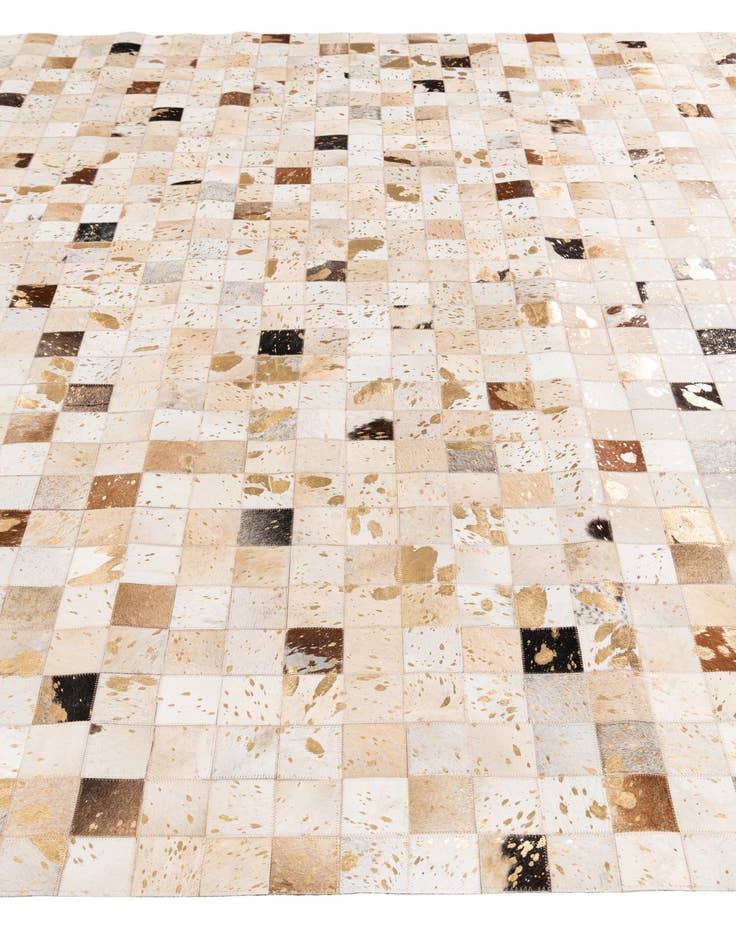 Detail image of  8' 1 x 9' 9 Cowhide Stocks Rug