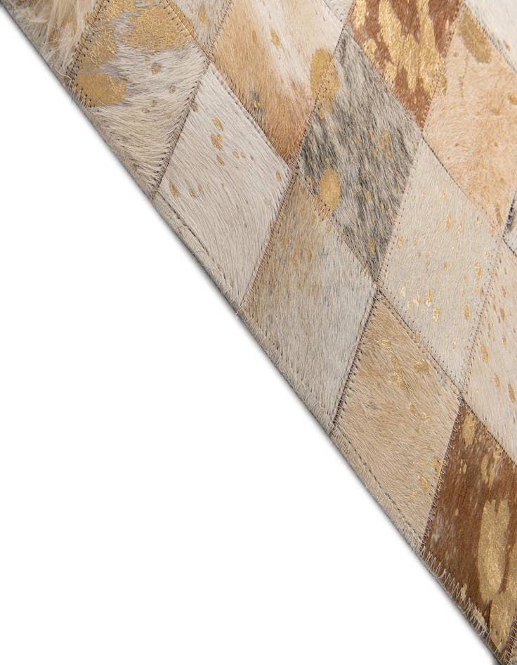 Detail image of  8' 1 x 9' 9 Cowhide Stocks Rug