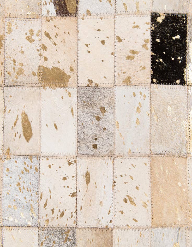 Detail image of  8' 1 x 9' 9 Cowhide Stocks Rug