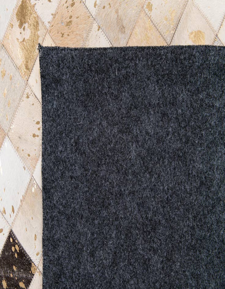 Detail image of  8' 1 x 9' 9 Cowhide Stocks Rug