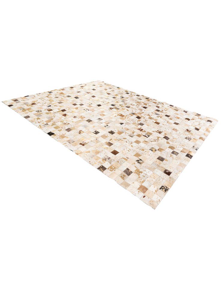 Detail image of  7' 10 x 9' 10 Cowhide Stocks Rug