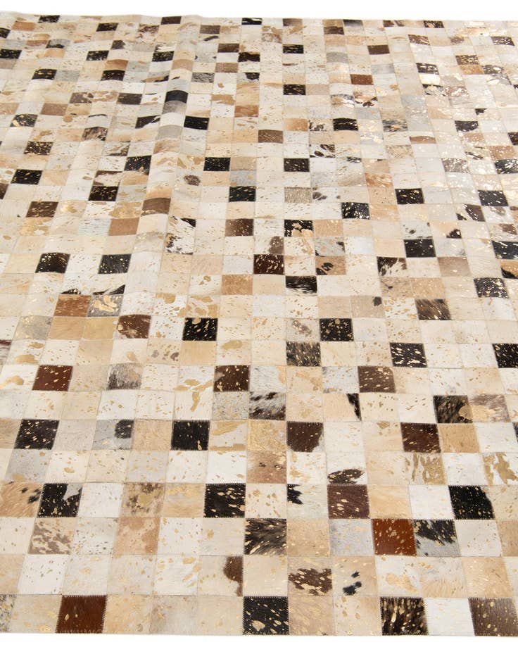 Detail image of  8' x 9' 11 Cowhide Stocks Rug