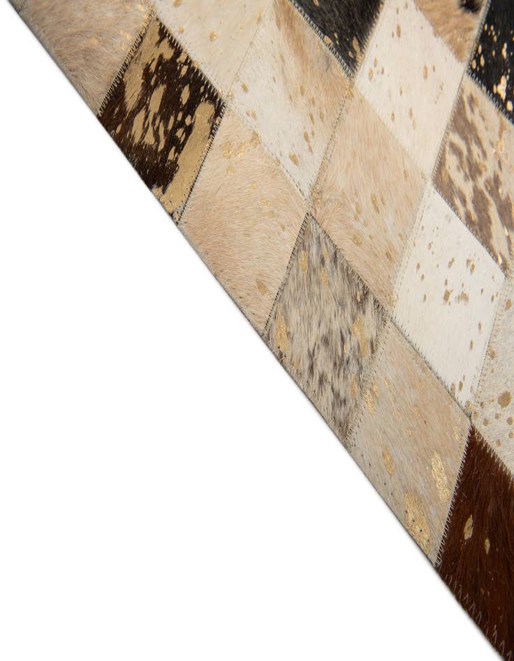 Detail image of  8' x 9' 11 Cowhide Stocks Rug