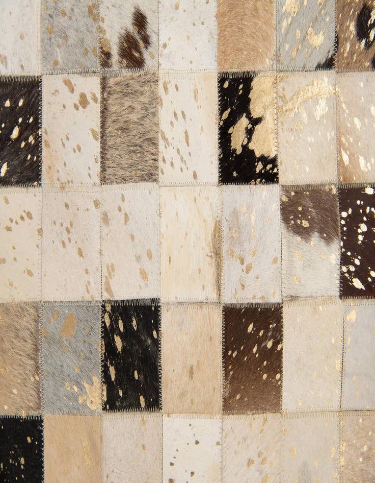 Detail image of  8' x 9' 11 Cowhide Stocks Rug