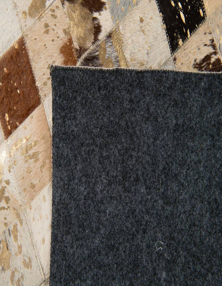 Detail image of  8' x 9' 11 Cowhide Stocks Rug
