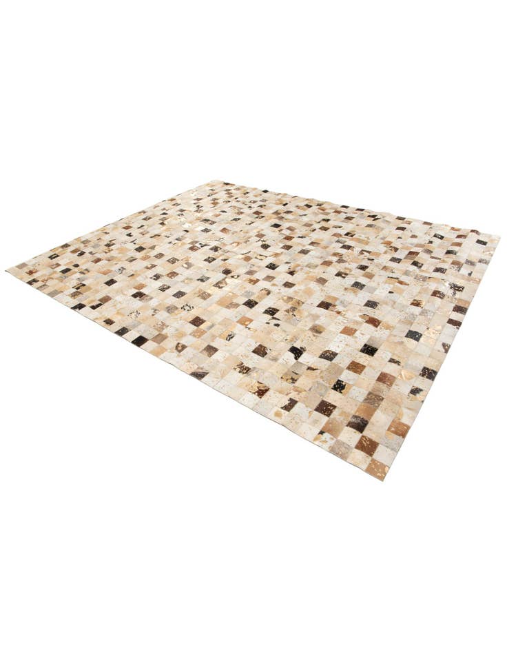 Detail image of  8' 1 x 9' 11 Cowhide Stocks Rug