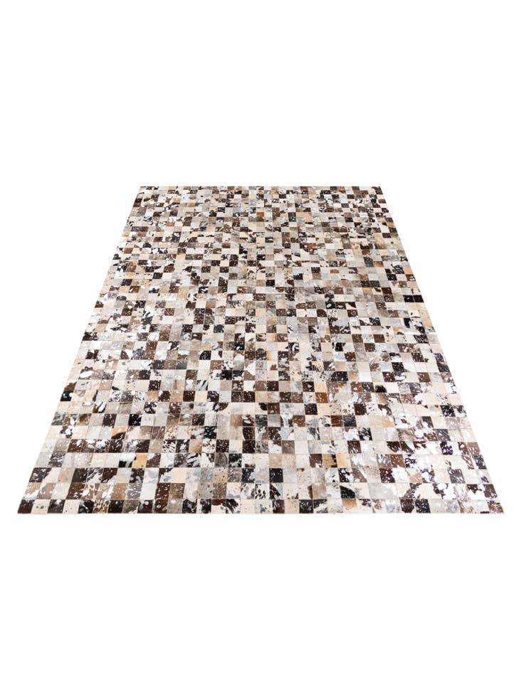 Detail image of  8' 2 x 9' 11 Cowhide Stocks Rug
