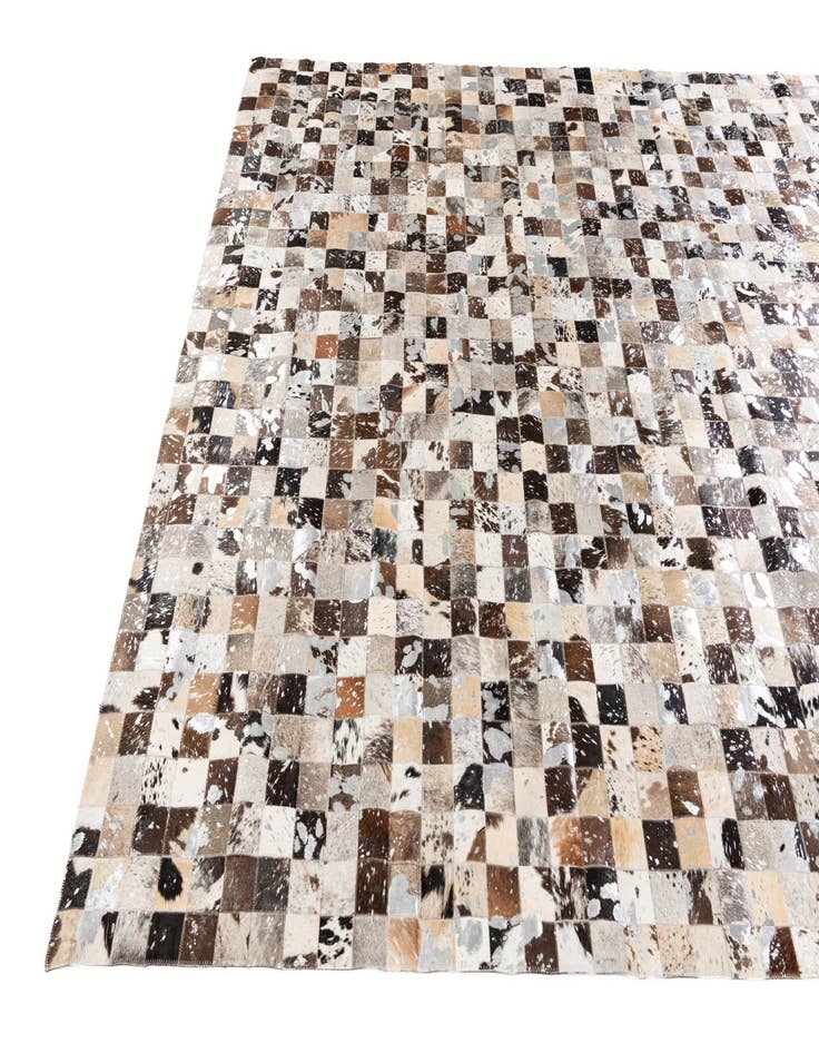 Detail image of  8' 2 x 9' 11 Cowhide Stocks Rug