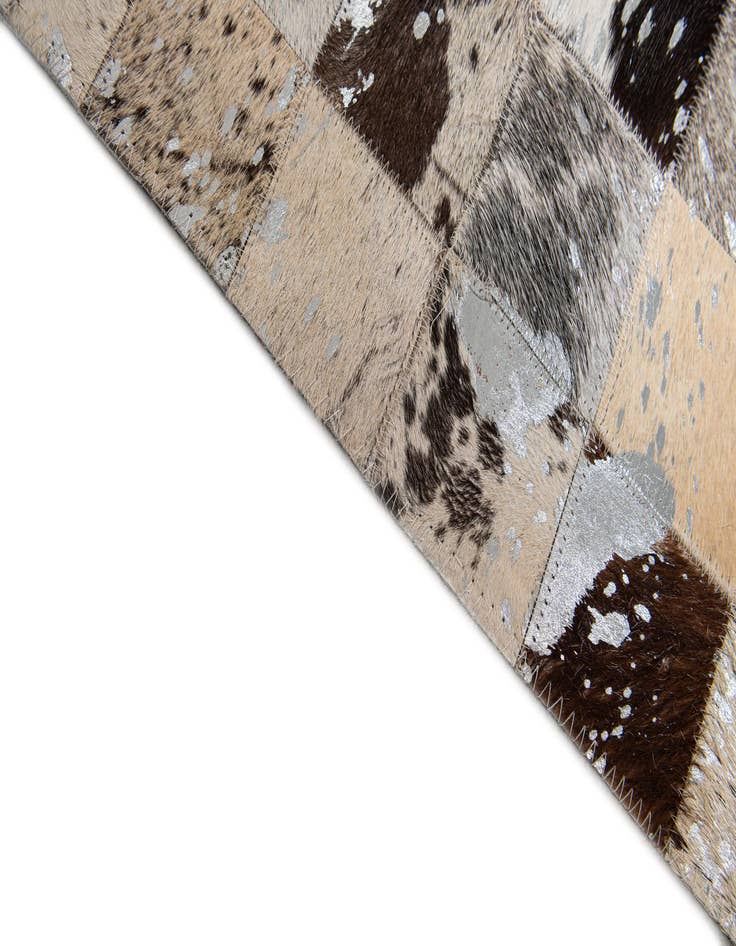Detail image of  8' 2 x 9' 11 Cowhide Stocks Rug
