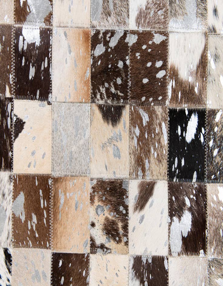 Detail image of  8' 2 x 9' 11 Cowhide Stocks Rug