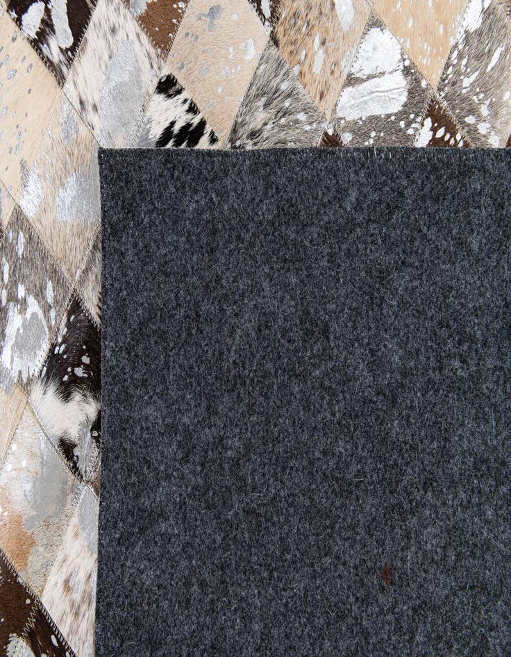 Detail image of  8' 2 x 9' 11 Cowhide Stocks Rug