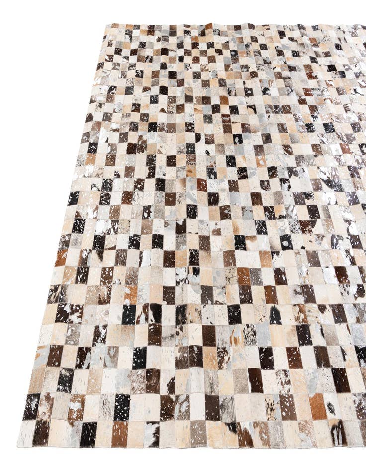 Detail image of  8' x 10' Cowhide Stocks Rug