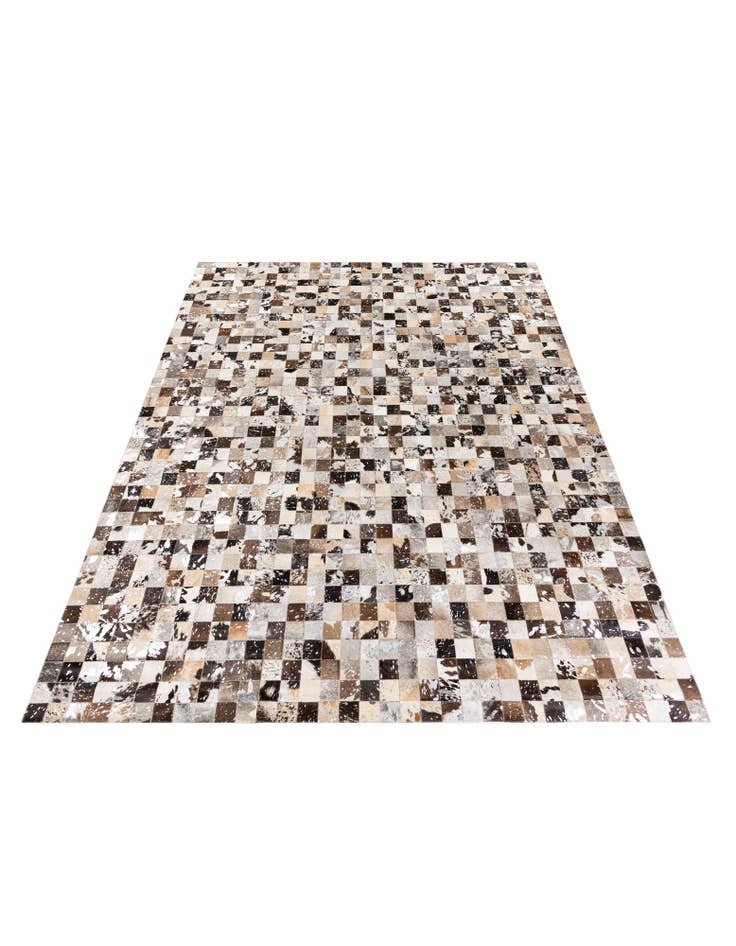 Detail image of  8' 3 x 9' 11 Cowhide Stocks Rug