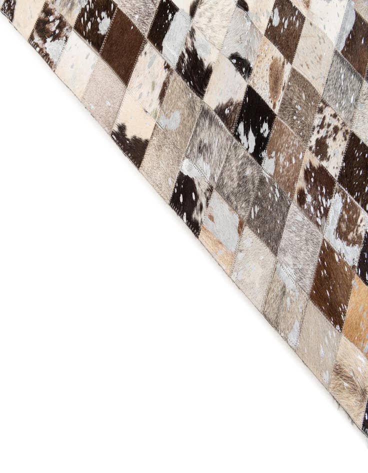 Detail image of  8' 3 x 9' 11 Cowhide Stocks Rug