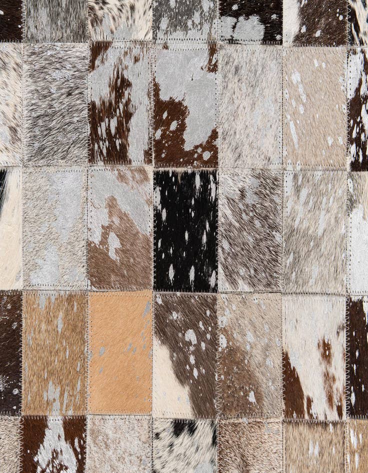 Detail image of  8' 3 x 9' 11 Cowhide Stocks Rug
