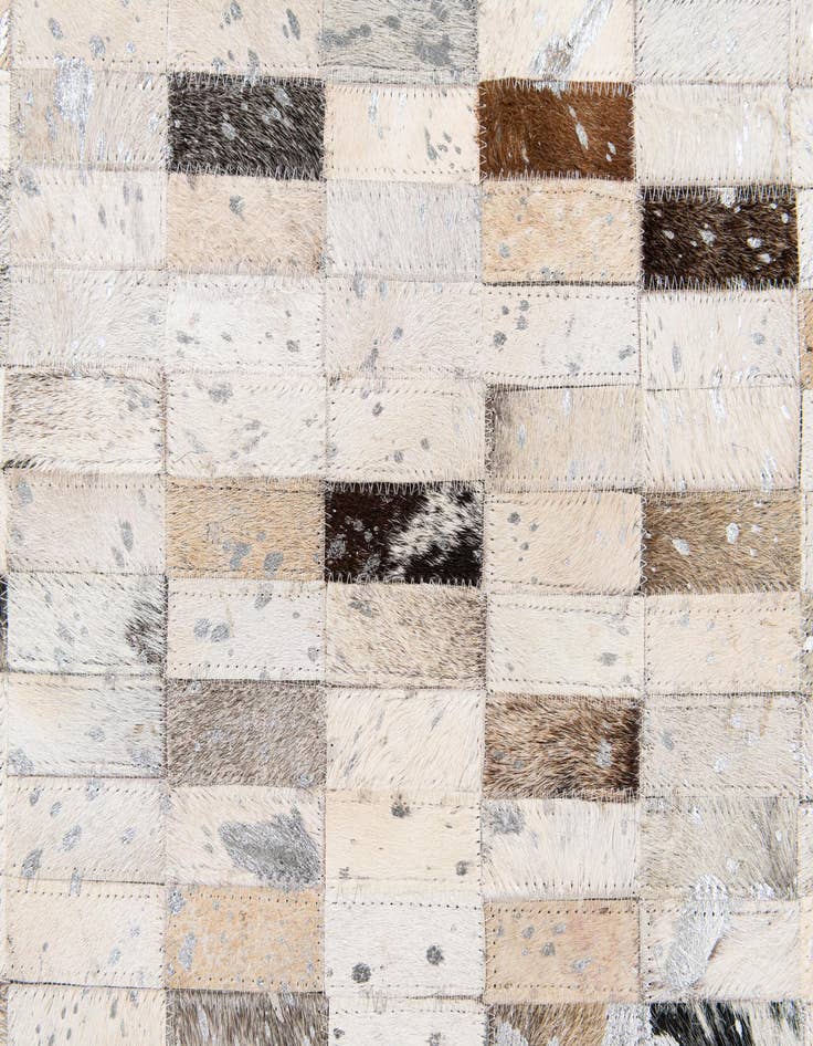 Detail image of  7' 11 x 9' 11 Cowhide Stocks Rug