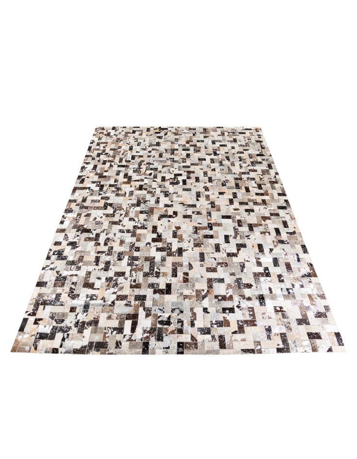 Detail image of  7' 11 x 9' 10 Cowhide Stocks Rug