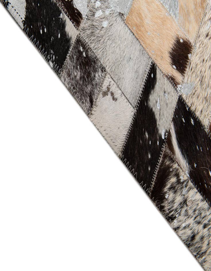 Detail image of  7' 11 x 9' 10 Cowhide Stocks Rug