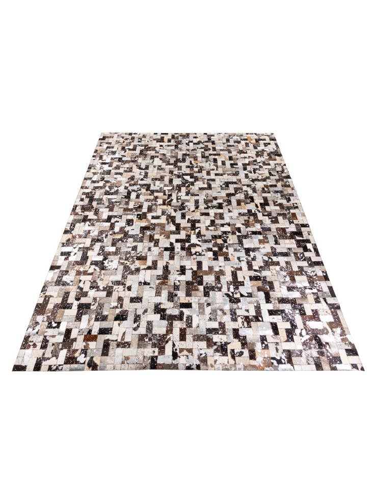 Detail image of  8' 1 x 10' Cowhide Stocks Rug