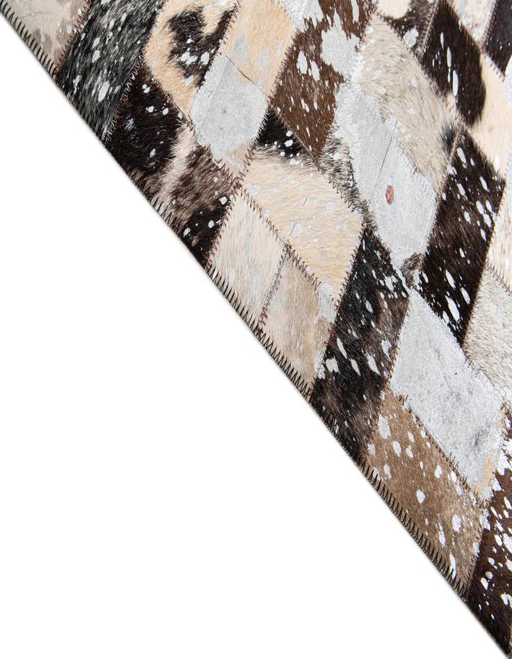 Detail image of  8' 1 x 10' Cowhide Stocks Rug