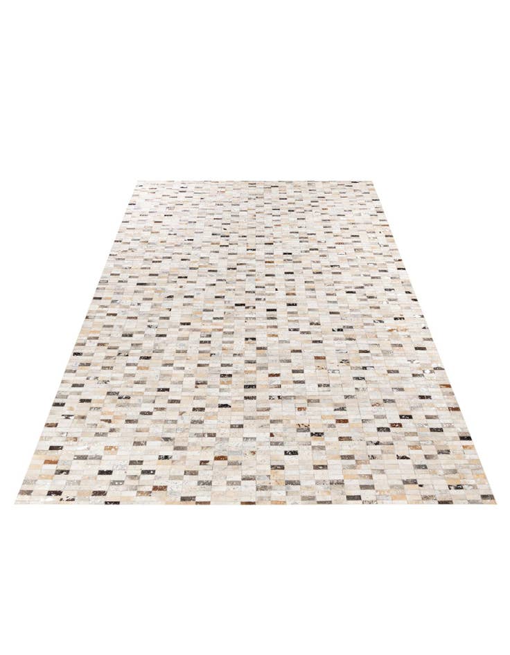 Detail image of  7' 11 x 9' 11 Cowhide Stocks Rug