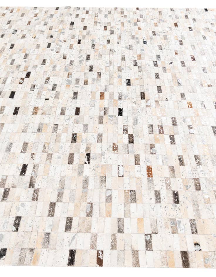 Detail image of  7' 11 x 9' 11 Cowhide Stocks Rug