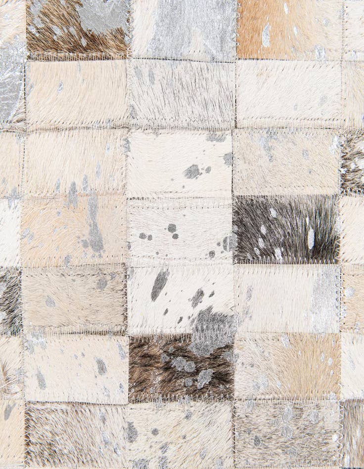 Detail image of  7' 11 x 9' 11 Cowhide Stocks Rug