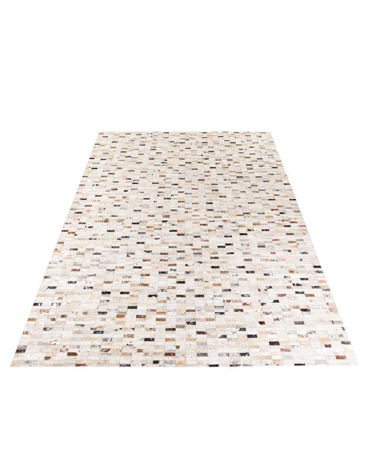 Detail image of  7' 11 x 9' 11 Cowhide Stocks Rug