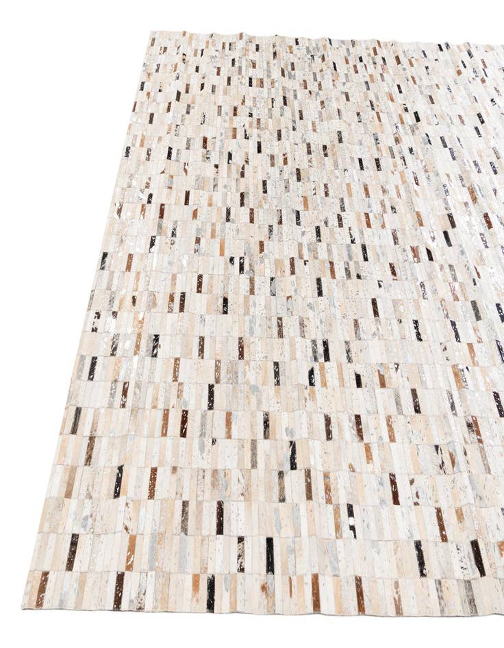 Detail image of  7' 11 x 9' 11 Cowhide Stocks Rug