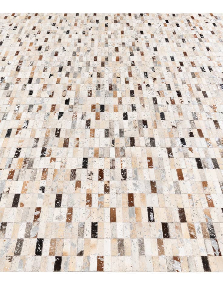 Detail image of  8' 2 x 9' 11 Cowhide Stocks Rug