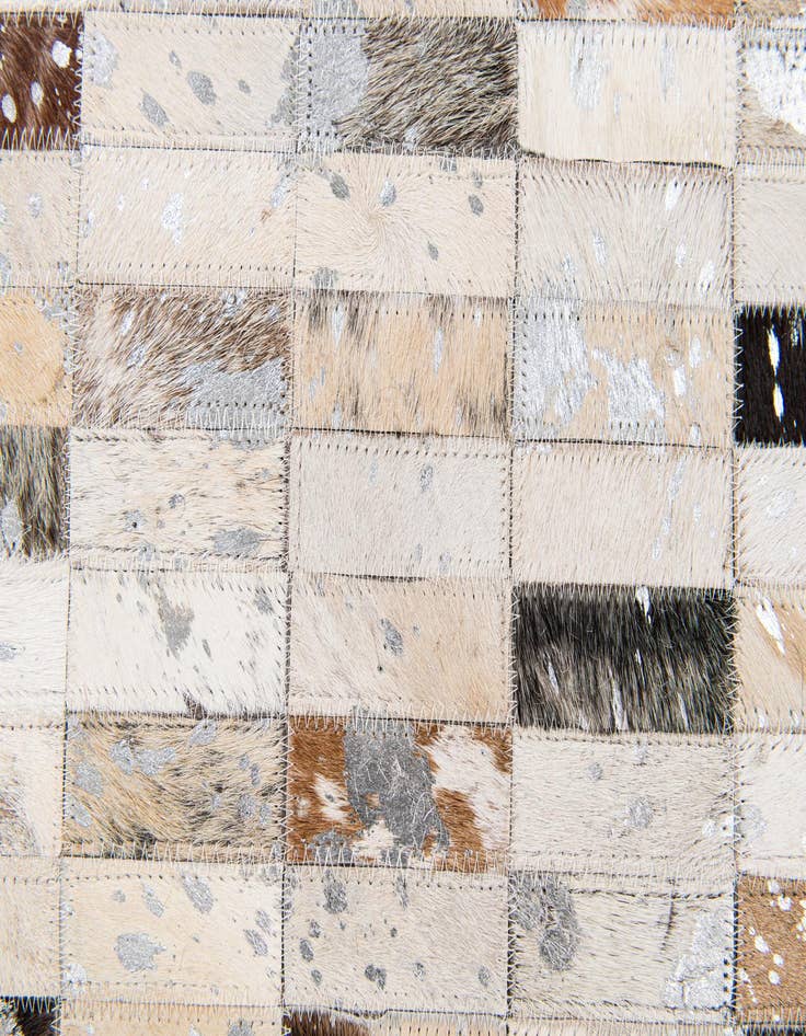 Detail image of  8' 2 x 9' 11 Cowhide Stocks Rug
