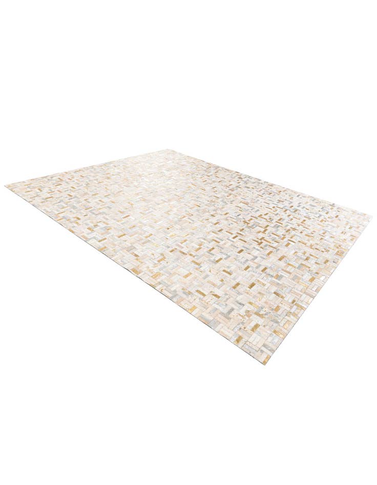 Detail image of  7' 11 x 9' 11 Cowhide Stocks Rug