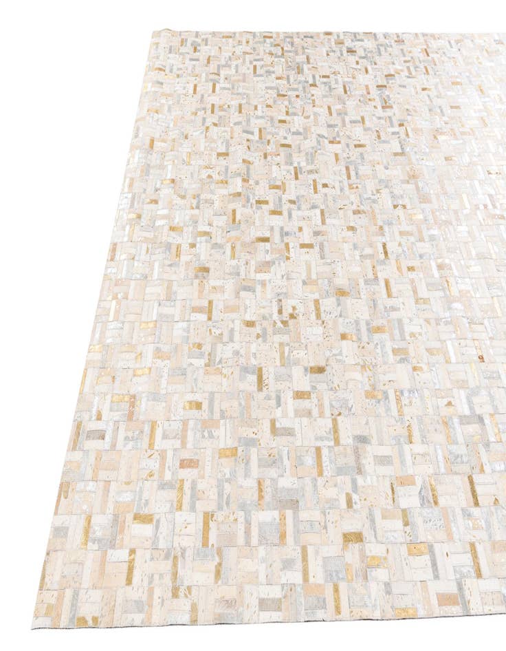 Detail image of  7' 11 x 9' 11 Cowhide Stocks Rug