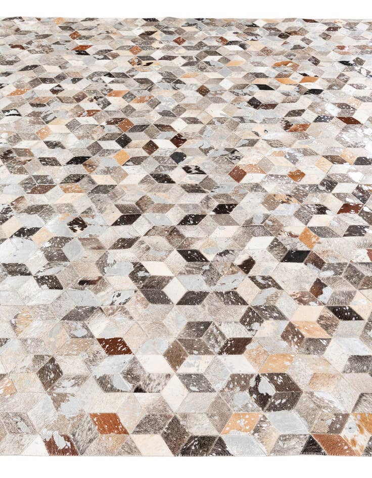 Detail image of  8' x 10' Cowhide Stocks Rug