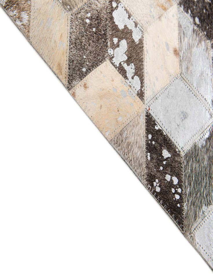 Detail image of  8' x 10' Cowhide Stocks Rug