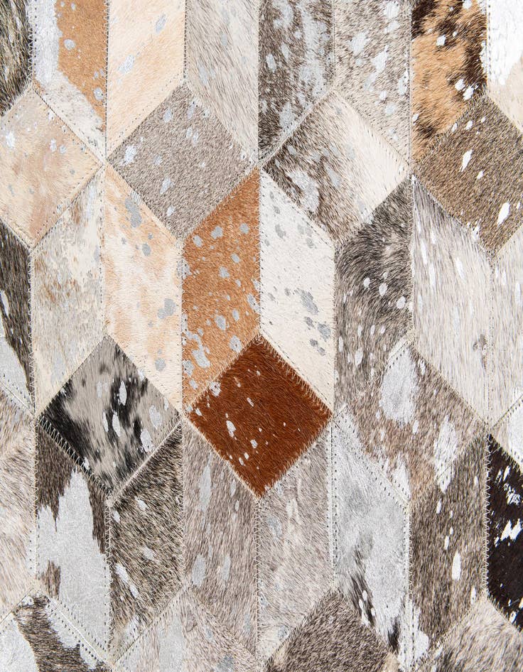 Detail image of  8' x 10' Cowhide Stocks Rug